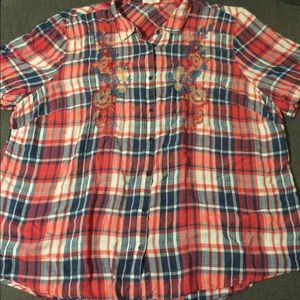 Maurices button up top